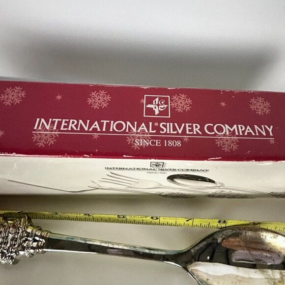 International Silver Co. Holiday Joy 3 Piece Silverplate Serving Set Christmas - Picture 10 of 11